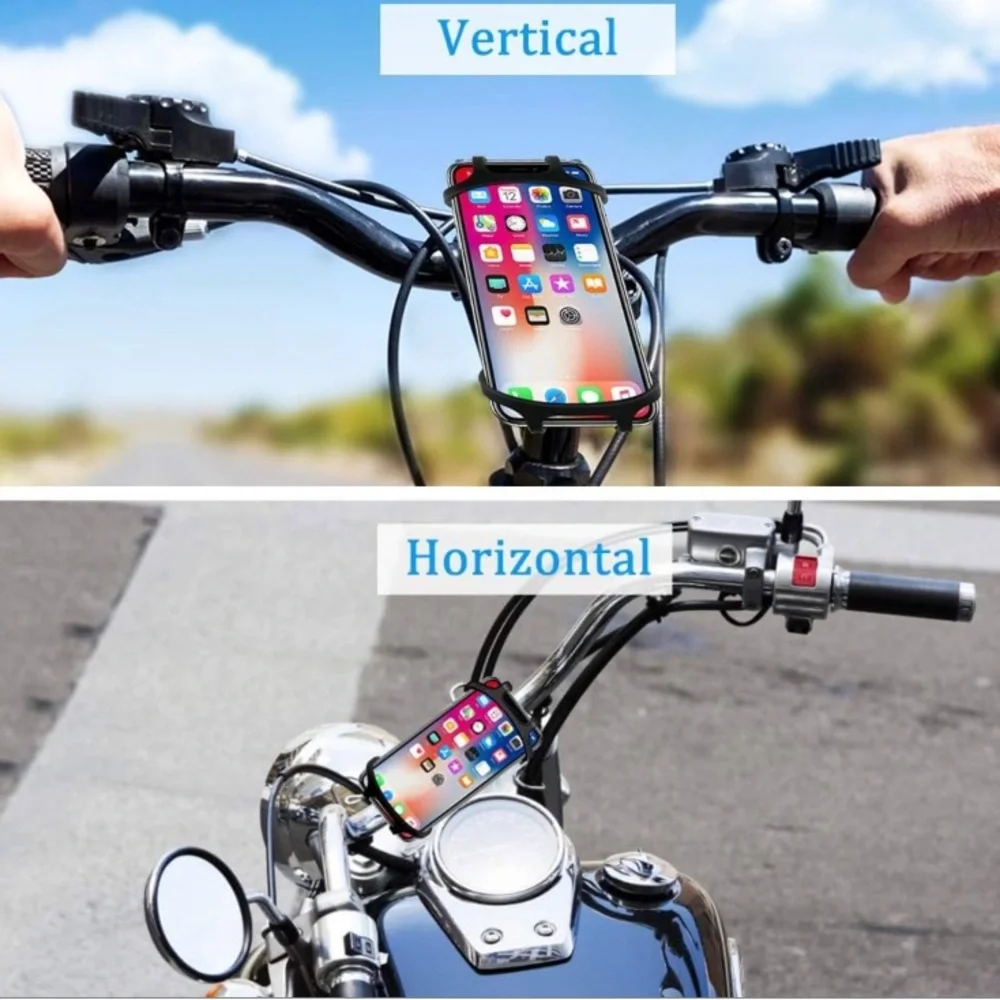 Bike Phone Mount, ANCwear 5-in-1 Portable, Adjustable Silicon Universal Fit